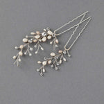Blush and Ivory Pearl Bridal Hair Pins - Hair Pins - Cassandra Lynne