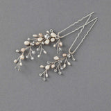Blush and Ivory Pearl Bridal Hair Pins - Hair Pins - Cassandra Lynne