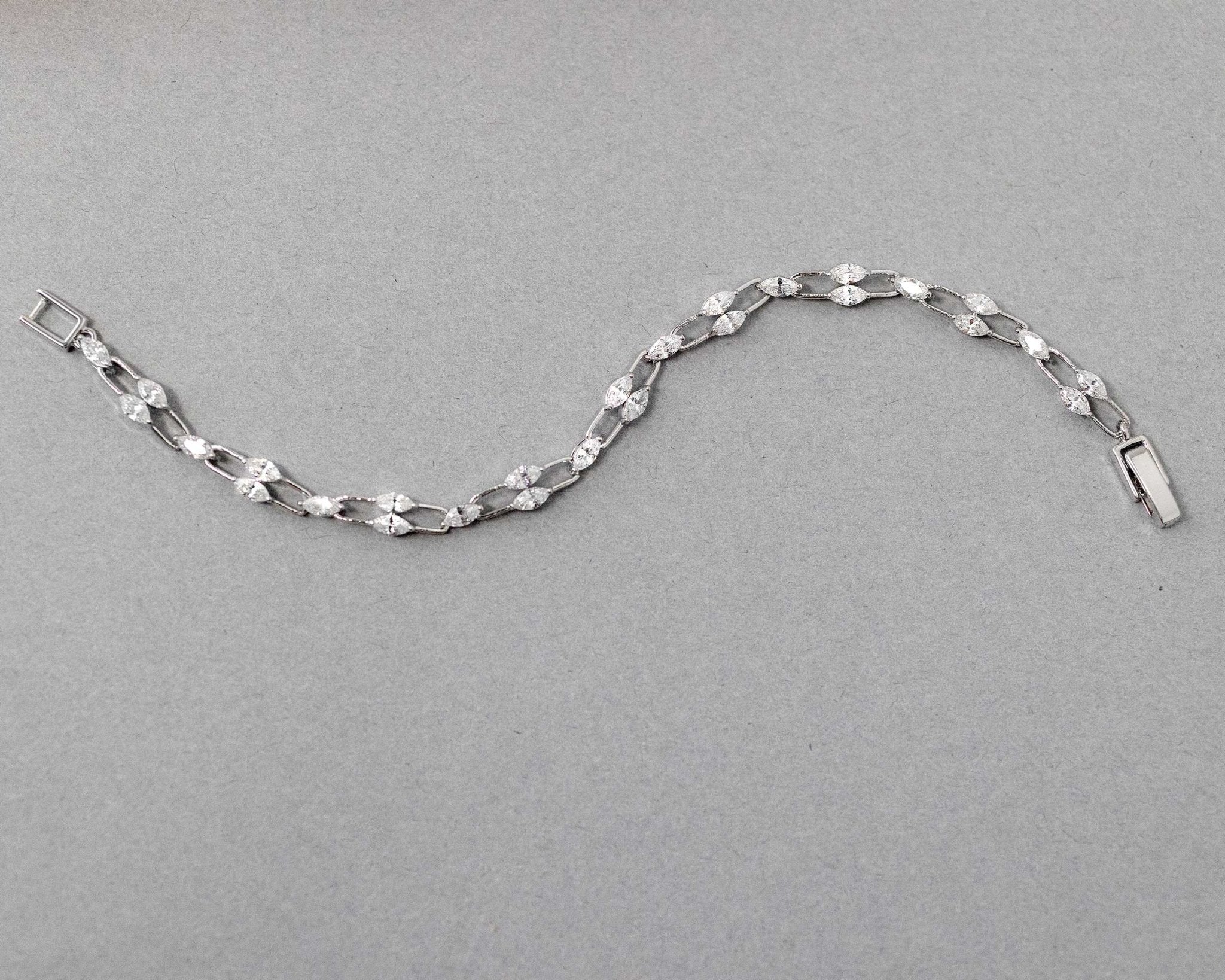 Bracelet of Linked Marquise CZ - Bracelet - Cassandra Lynne
