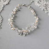 Bracelet with Freshwater Pearls and Crystals - Bracelet - Cassandra Lynne