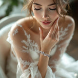 Bridal Bracelet of CZ Teardrop Round Marquise Jewels - Bracelet - Cassandra Lynne