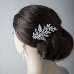 Bridal Comb of Delicate Crystal Fern Fronds - Hair Comb - Cassandra Lynne