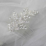 Bridal Comb of Delicate Crystal Fern Fronds - Hair Comb - Cassandra Lynne