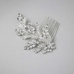 Bridal Comb of Delicate Crystal Fern Fronds - Hair Comb - Cassandra Lynne