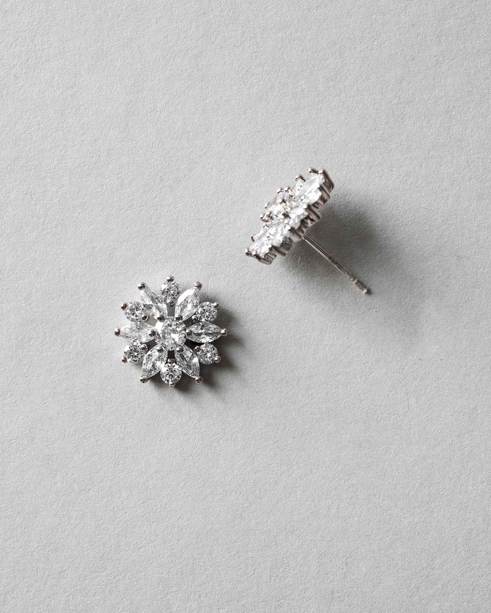 Bridal Flower Stud Earrings - Earrings - Cassandra Lynne