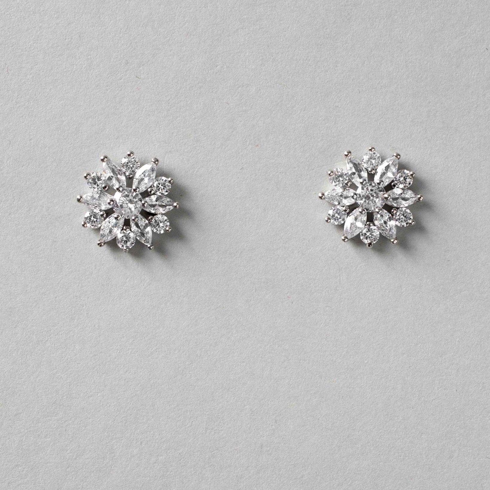 Bridal Flower Stud Earrings - Earrings - Cassandra Lynne
