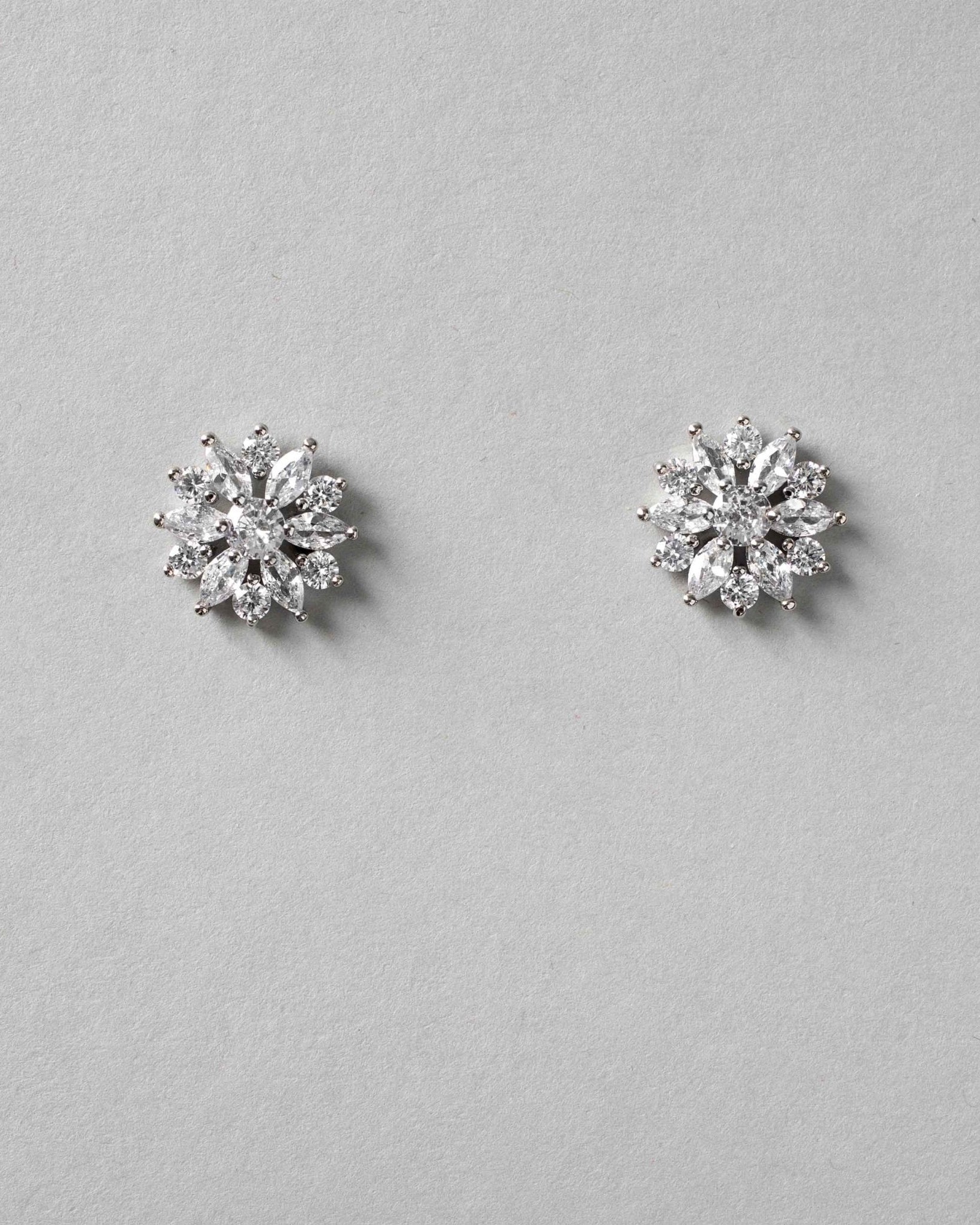 Bridal Flower Stud Earrings - Earrings - Cassandra Lynne