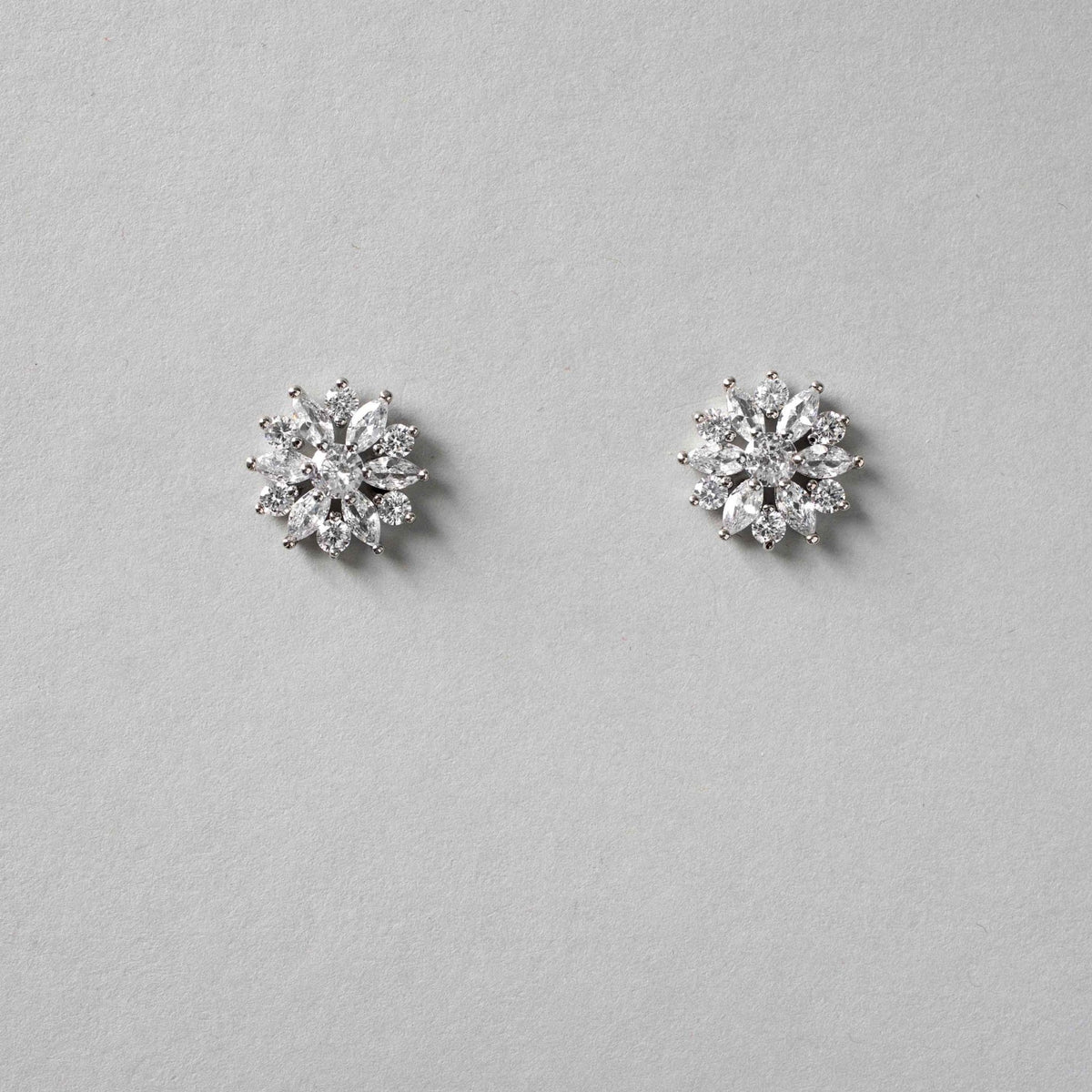Bridal Flower Stud Earrings - Earrings - Cassandra Lynne