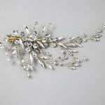 Bridal Hair Clip in Gold and Elongated Marquise Crystals - Hair Clips - Cassandra Lynne