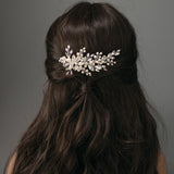 Bridal Hair Clip of Jewels and Pearls - Cassandra Lynne