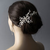 Bridal Hair Clip of Ivory Matte Pearls and Jewels - Hair Clips - Cassandra Lynne