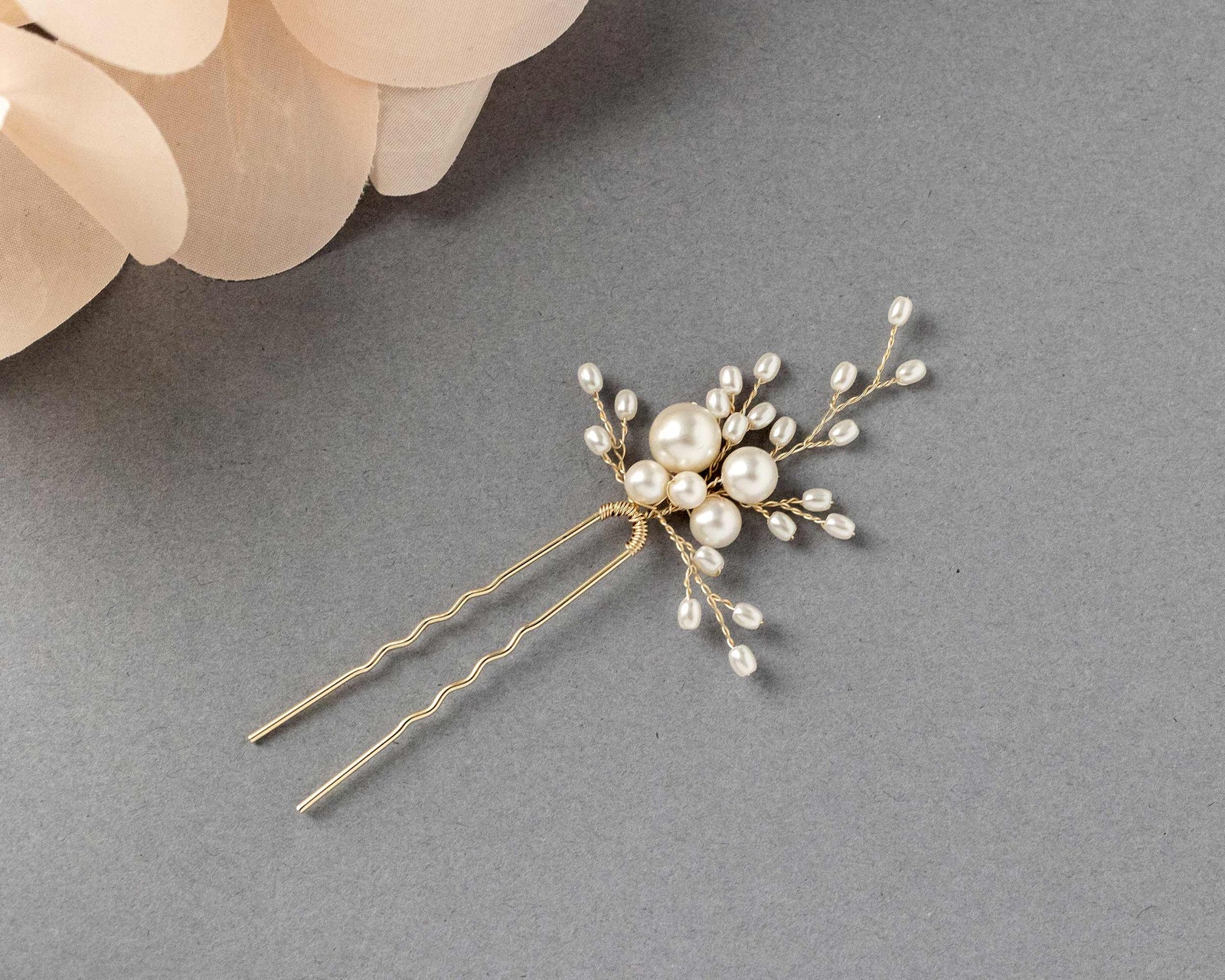 All Pearl Bridal Hair Pin - Cassandra Lynne