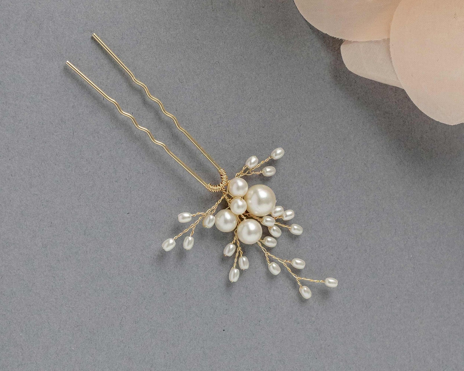All Pearl Bridal Hair Pin - Cassandra Lynne