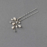 Bridal Hair Pin of Freshwater Pearls and Jewels - Hair Pins - Cassandra Lynne