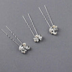 Bridal Hair Pin Set of Rhinestones and Pearls - Hair Pins - Cassandra Lynne