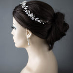 Bridal Hair Vine with Porcelain Flowers - Hair Vine - Cassandra Lynne