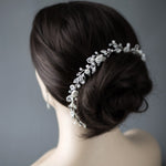 Bridal Hair Vine with Porcelain Flowers - Hair Vine - Cassandra Lynne