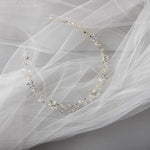 Bridal Headpiece of Pearl and Marquise Flowers - Headband - Cassandra Lynne