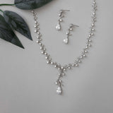 Bridal Jewelry CZ Vine Set - Necklace Set - Cassandra Lynne