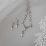 Bridal Jewelry CZ Vine Set - Necklace Set - Cassandra Lynne