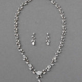 Bridal Necklace Set with Dainty Oval Vines - Necklace Set - Cassandra Lynne