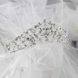 Bridal Tiara of Elongated Marquise Gems - Tiara - Cassandra Lynne