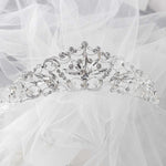 Bridal Tiara of Elongated Marquise Gems - Tiara - Cassandra Lynne