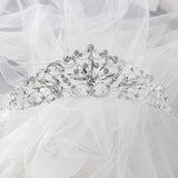 Bridal Tiara of Elongated Marquise Gems - Tiara - Cassandra Lynne