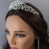 Bridal Tiara of Elongated Marquise Gems - Tiara - Cassandra Lynne
