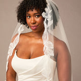Cathedral Bridal Veil with Intricate Floral Lace