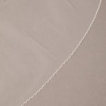Fingertip Bridal Veil with Opaque Beads and Crystals