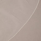 Fingertip Bridal Veil with Opaque Beads and Crystals