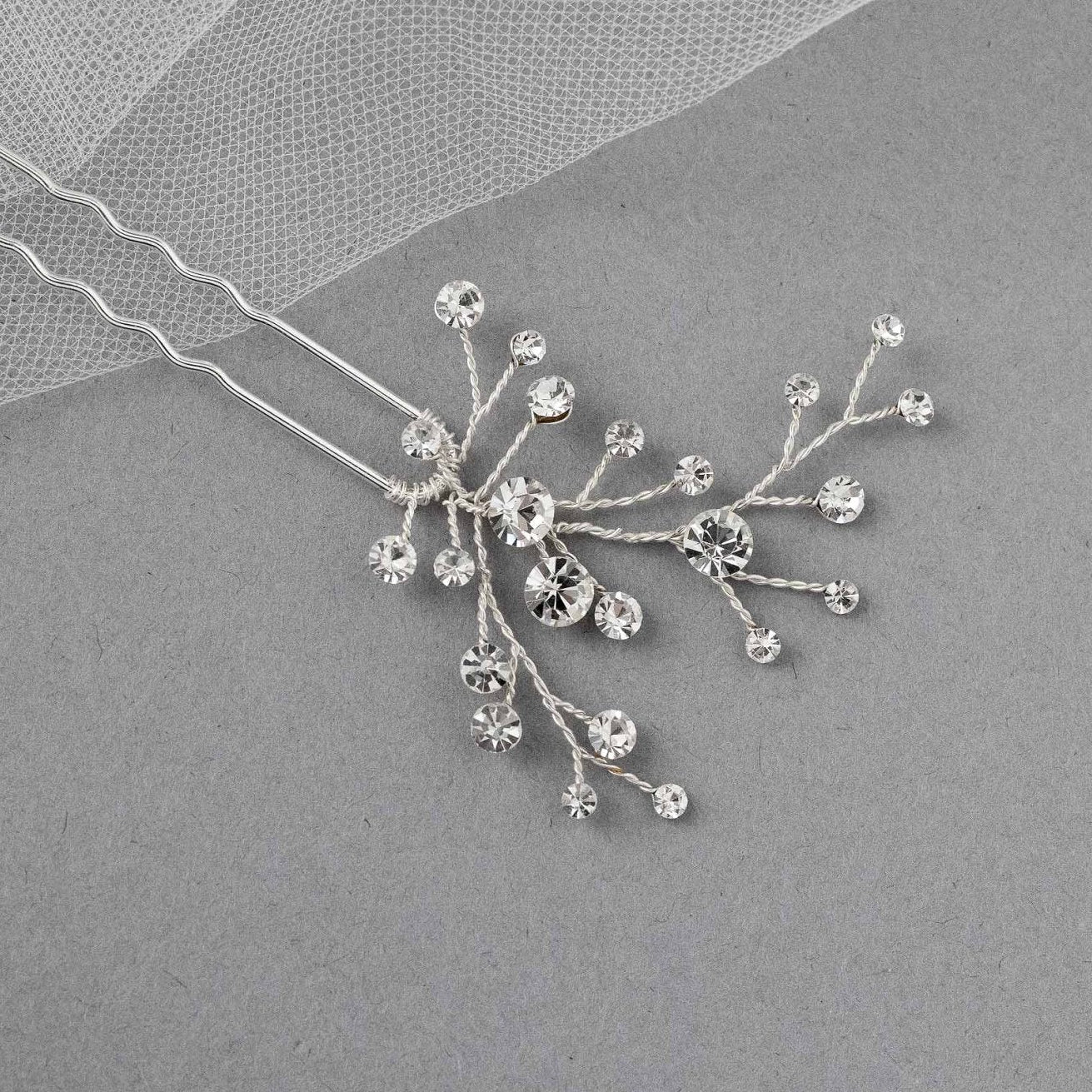 Brilliant Crystal Wedding Hair Pins - Hair Pins - Cassandra Lynne