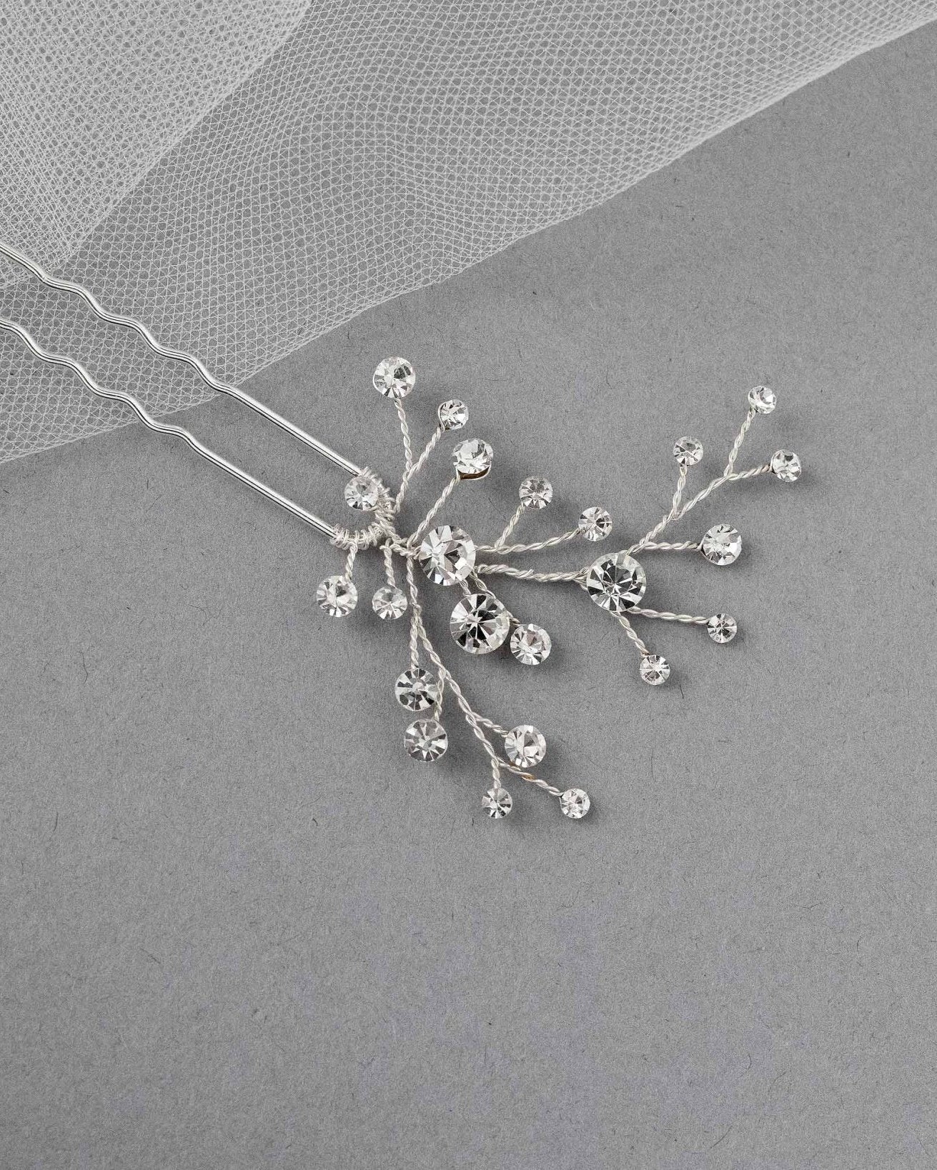 Brilliant Crystal Wedding Hair Pins - Hair Pins - Cassandra Lynne