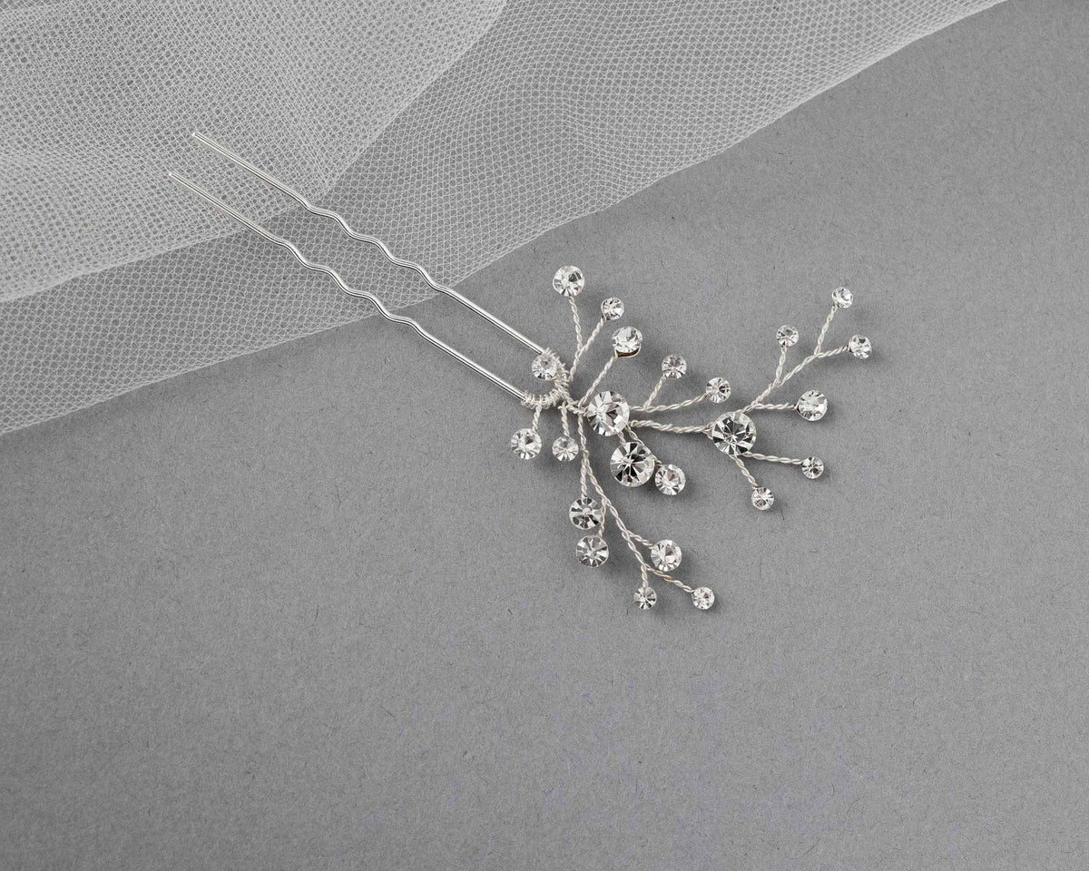 Brilliant Crystal Wedding Hair Pins - Hair Pins - Cassandra Lynne