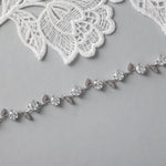 Brilliant Round CZ Vine Bracelet for the Bride - Bracelet - Cassandra Lynne