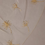 Cathedral Veil with Gold Sequined Dandelion Accents