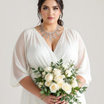 Chandelier Bridal Necklace of CZ Jewels - Necklace Set - Cassandra Lynne