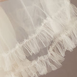 Fingertip Veil of Luxe Tulle with Ruffle Edge