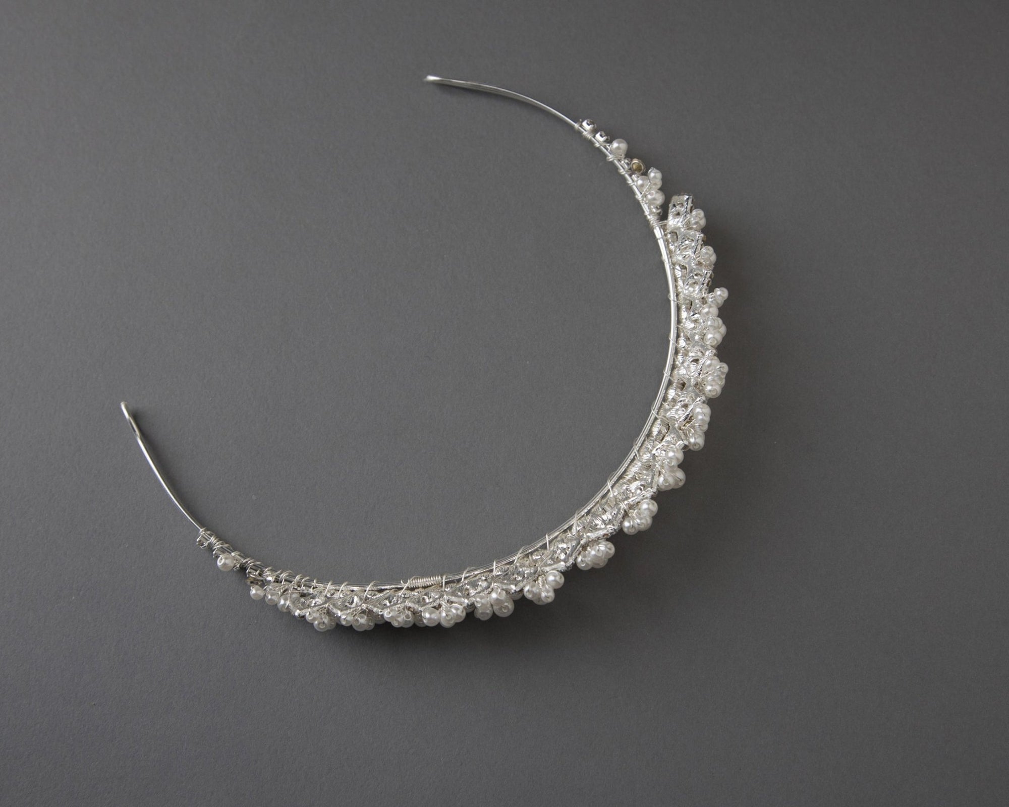 Classic Ivory Pearl and Crystal Tiara - Tiara - Cassandra Lynne