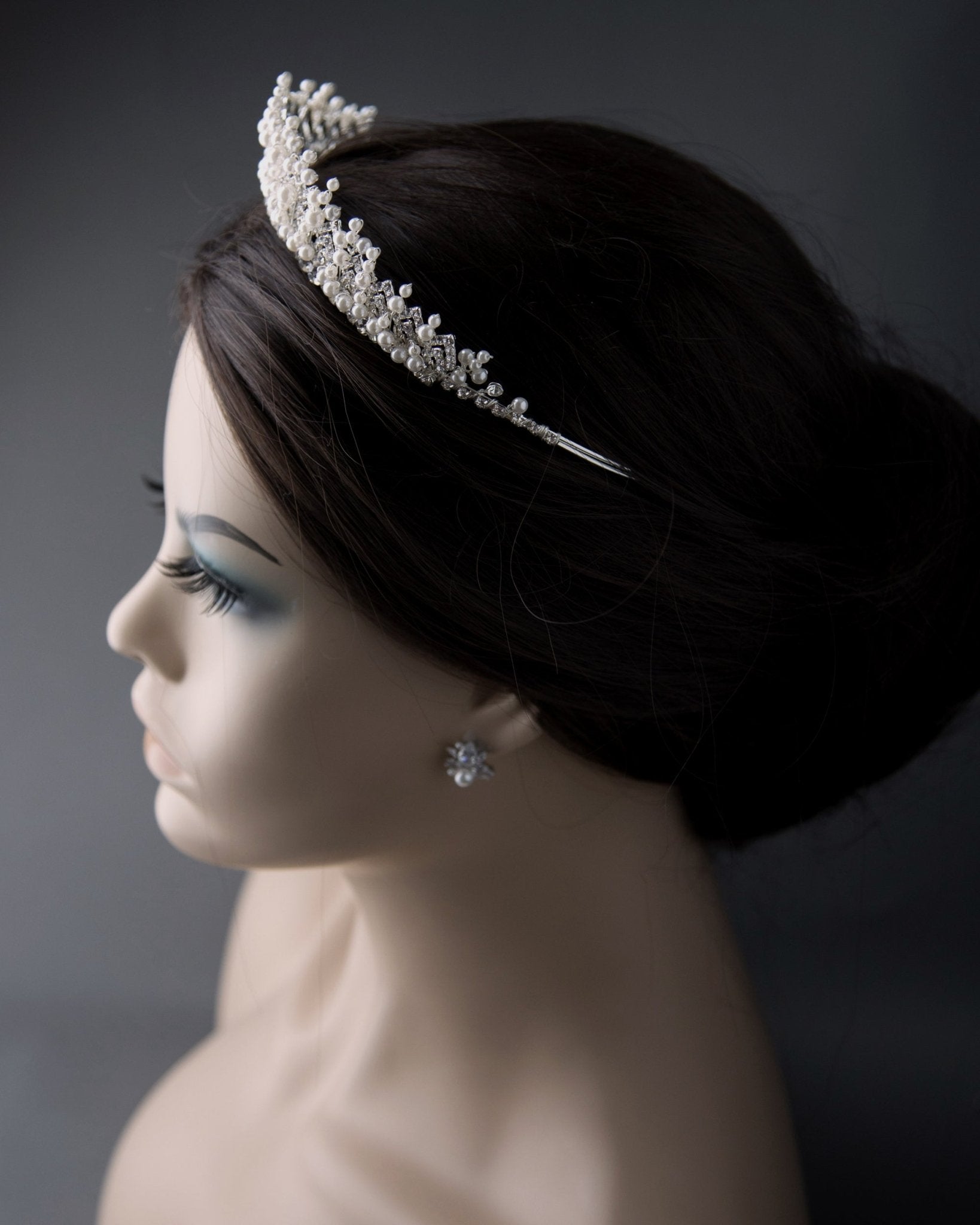 Classic Ivory Pearl and Crystal Tiara - Tiara - Cassandra Lynne
