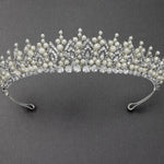 Classic Ivory Pearl and Crystal Tiara - Tiara - Cassandra Lynne