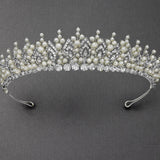 Classic Ivory Pearl and Crystal Tiara - Tiara - Cassandra Lynne