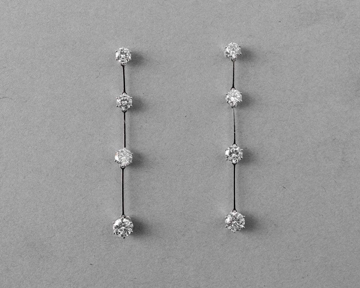 Classic Linked CZ Dangle Earrings - Earrings - Cassandra Lynne