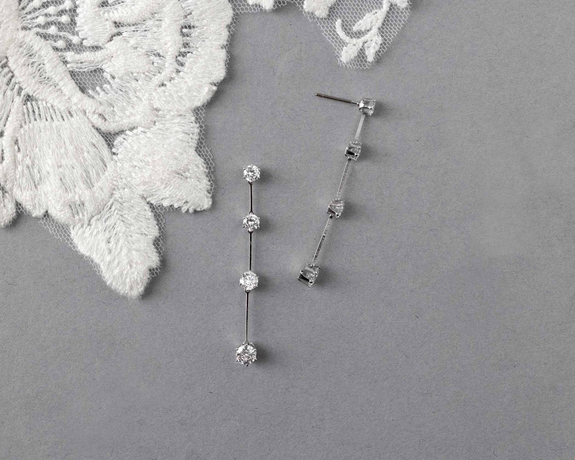 Classic Linked CZ Dangle Earrings - Earrings - Cassandra Lynne