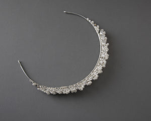 Classic Ivory Pearl and Crystal Tiara