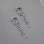 Clip - On Delicate Multi Shape CZ Dangle Wedding Earrings - clip - On Earrings - Cassandra Lynne