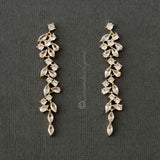 Clip - On Delicate Multi Shape CZ Dangle Wedding Earrings - clip - On Earrings - Cassandra Lynne