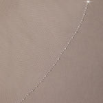 Crystal and Glass Bead Trimmed Veil Fingertip Length - Cassandra Lynne