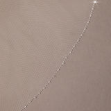 Crystal and Glass Bead Trimmed Veil Fingertip Length - Cassandra Lynne